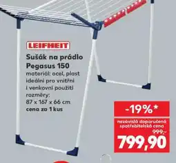 Kaufland Sušák na prádlo Pegasus 150 nabídka