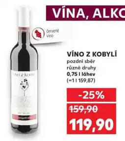 Kaufland Víno z Kobylí nabídka