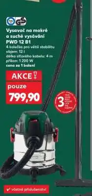 Kaufland Vysavač na mokré a suché vysávání PWD 12 B1 nabídka