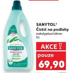 Kaufland SANYTOL Čistič na podlahy eukalyptus/citron 1l nabídka