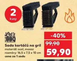 Kaufland Sada kartáčů na gril nabídka