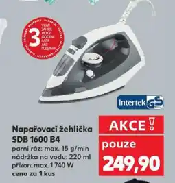 Kaufland Napařovací žehlička SDB 1600 B4 nabídka