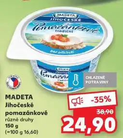 Kaufland MADETA Jihočeské pomazánkové nabídka