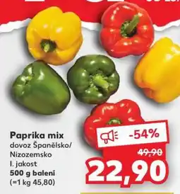 Kaufland Paprika mix nabídka