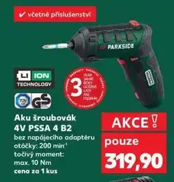 Kaufland Aku šroubovák 4V PSSA 4 B2 nabídka