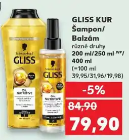 Kaufland GLISS KUR Šampon/ Balzám nabídka
