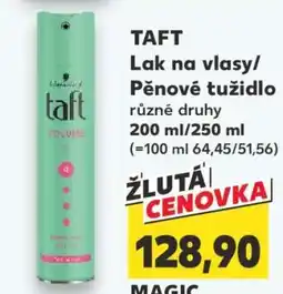 Kaufland Taft lak na vlasy pěnové tužidlo nabídka