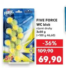 Kaufland FIVE FORCE WC blok nabídka