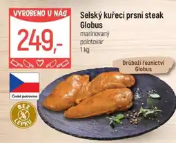 Globus Selský kuřecí prsí steak Globus nabídka