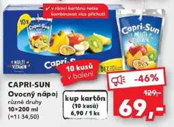 Kaufland CAPRI-SUN Ovocný nápoj nabídka