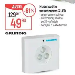 Globus Noční světlo se senzorem 3 LED nabídka