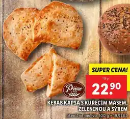 Lidl KEBAB KAPSA S KUŘECÍM MASEM, ZELENINOU A SÝREM, 115 g nabídka