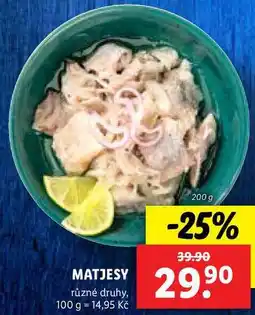 Lidl MATJESY, 200 g nabídka