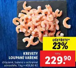 Lidl KREVETY LOUPANÉ VAŘENÉ, 500 g nabídka