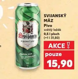 Kaufland Pivo svijanský máz nabídka