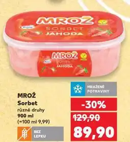Kaufland Prima mrož sorbet nabídka