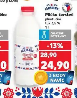 Kaufland Mléko čerstvé nabídka