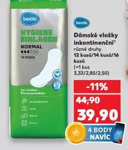 Kaufland Dámské vložky nabídka