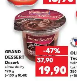 Kaufland Ehrmann grand dessert nabídka