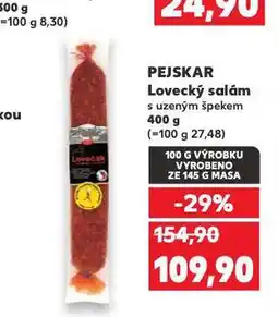 Kaufland Lovecký salám nabídka