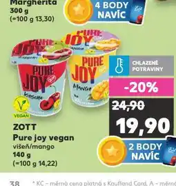 Kaufland Zott pure joy vegan nabídka
