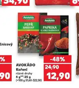 Kaufland Avokádo koření nabídka