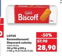 Kaufland Lotus sušenky nabídka