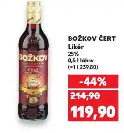Kaufland Božkov čert nabídka
