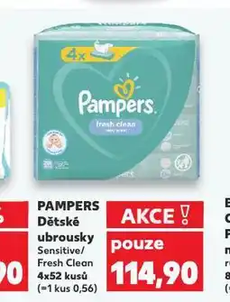 Kaufland Pampers dětské vlhčené ubrousky nabídka