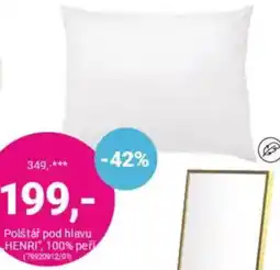Möbelix Polštář pod hlavu HENRI 100% peři nabídka