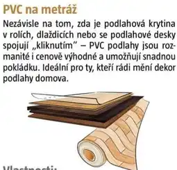 Bauhaus PVC na metráž nabídka