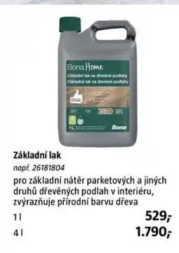 Bauhaus Základní lak nabídka