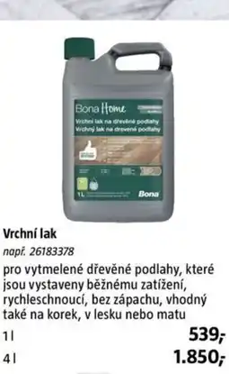 Bauhaus Vrchní lak nabídka