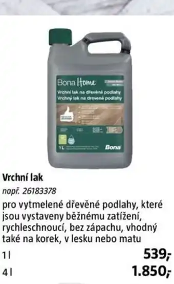 Bauhaus Vrchní lak nabídka