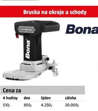 Bruska na okraje a schody