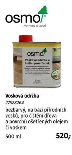 Bauhaus Vosková údržba nabídka