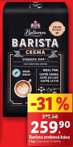Lidl Barista zrnková káva, 1 kg nabídka