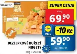 Lidl BEZLEPKOVÉ KUŘECÍ NUGETY, 300 g nabídka