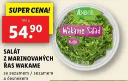 Lidl SALÁT Z MARINOVANÝCH ŘAS WAKAME, 100 g nabídka