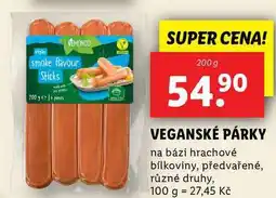 Lidl VEGANSKÉ PÁRKY, 200 g nabídka