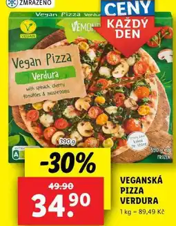 Lidl VEGANSKÁ PIZZA VERDURA, 390 g nabídka