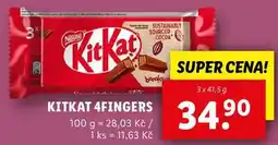 Lidl KITKAT 4FINGERS, 3x 41,5 g nabídka