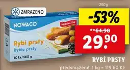 Lidl RYBÍ PRSTY, 250 g nabídka