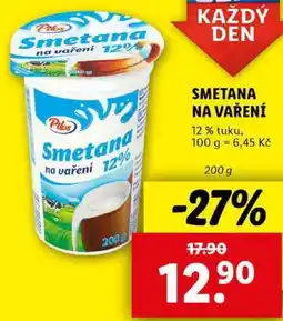 Lidl SMETANA NA VAŘENÍ, 200 g nabídka