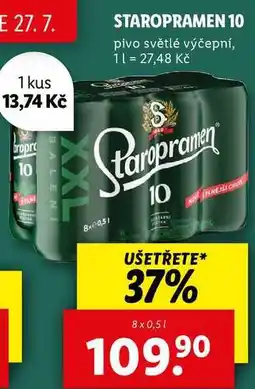 Lidl STAROPRAMEN 10, 8x 0,5 l nabídka
