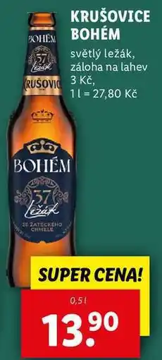 Lidl KRUŠOVICE BOHÉM, 0,5 l nabídka
