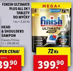 Lidl FINISH ULTIMATE PLUS ALL IN 1 TABLETY DO MYČKY, 72 ks nabídka