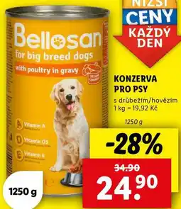 Lidl KONZERVA PRO PSY, 1250 g nabídka