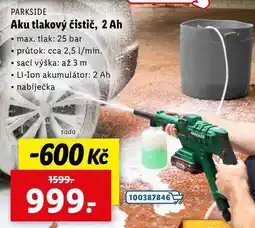 Lidl Aku tlakový čistič, 2 Ah nabídka
