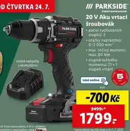 Lidl 20 V Aku vrtací šroubovák nabídka